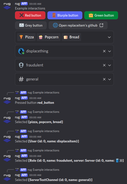 Demo components